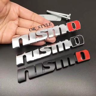 โลโก้ NISMO ติดกระจัง งานโลหะ ขนาด 12.5x1.9cm