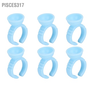 Pisces317 แหวนถ้วยหมึกสักขนตา แบบใช้แล้วทิ้ง อุปกรณ์เสริม 100 ชิ้น