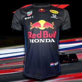 เสื้อยืด คอกลม T-shirt Formula One เสื้อฟอร์มูลาวัน สำหรับแฟนคลับ Red Bull Racing #FM0020 รุ่น Max Verstappen 4