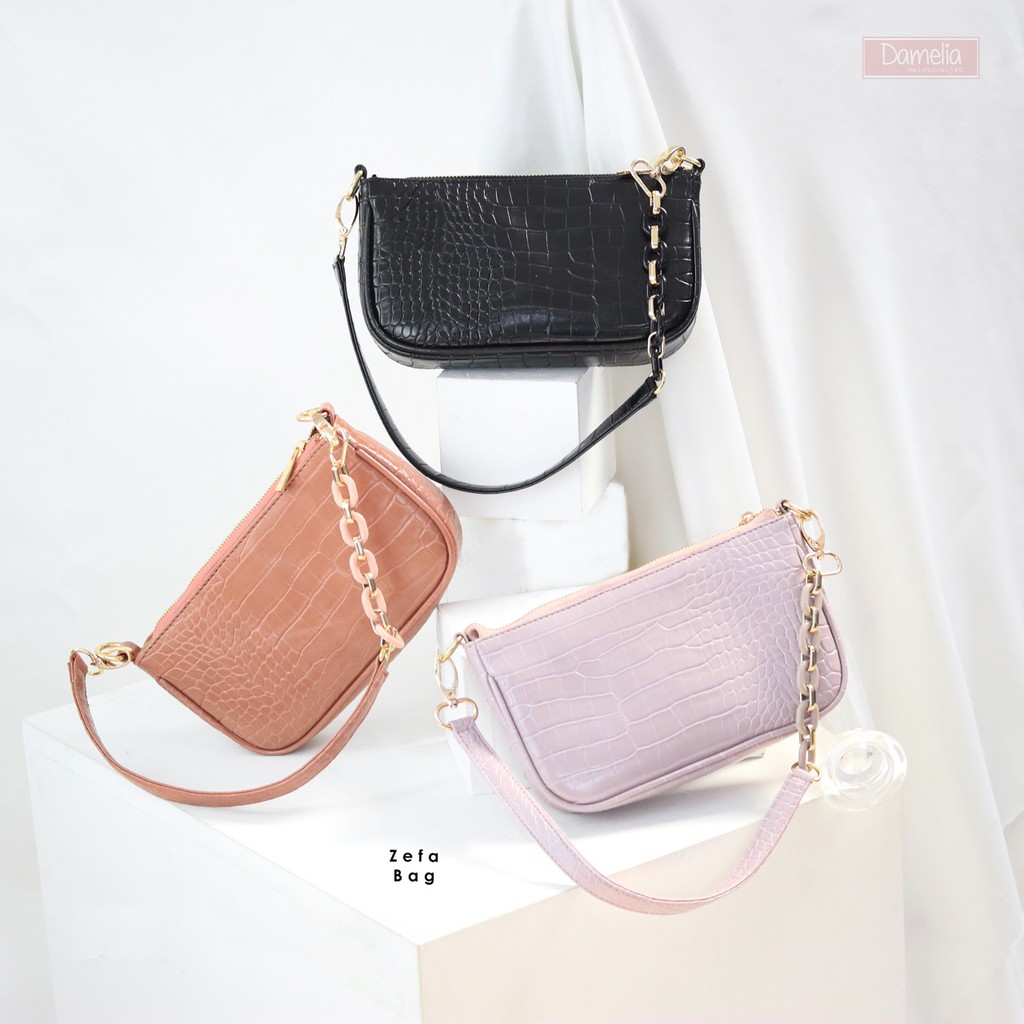 กระเป๋าสะพายข้างผู้หญิง Bang Sling BAG ล่าสุด Simple Side Strap BAG By AMELIA ZEFA BAG WOMEN