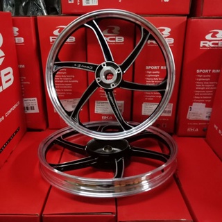 ล้อแม็ก(RACING BOY) ขอบ 17 รุ่น: MIO125-I สีดำปัดก้าน (ลาย587) (รหัส: 0014776)