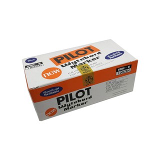 PILOT ปากกาไวท์บอร์ด หัวตัด ไพล็อต(1*12)(สินค้าพร้อมส่ง)