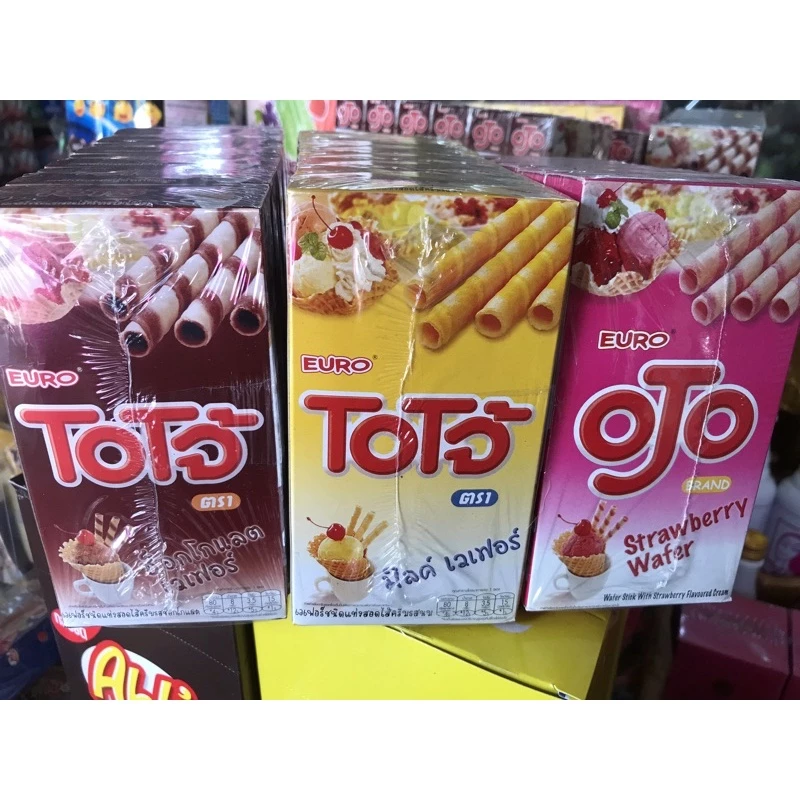 โอโจ้เวเฟอร์ มี 3 รสชาติ 1แพ็คมี6 กล่องเล็ก