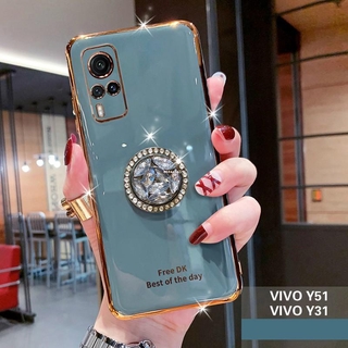 เคส VIVO Y33T Y33S Y21T Y21 T1X Y30 5G Y20i Y12S Y12A Y20 Y20A Y01 Y15S Y15A Y31 Y72 V21 V21E V23 V23E 5G V20 V19 V17 V15 S1 Pro  Y50 Y11 Y15 Y17 โทรศัพท์มือถือซิลิโคนนิ่ม หรูหรา พร้อมแหวนจับ สำหรับ | DK Phone Case P