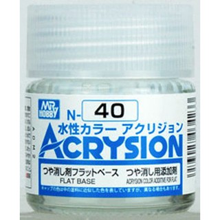 Mr.Hobby สีสูตรน้ำ Acrysion N40 Flat Base สีน้ำสำหรับพลาสติกโมเดล กันพลา