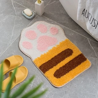 Goody Home พรมเช็ดเท้า ขนาด 40*60 Cm. นุ่มสบาย มีแผ่นตาข่ายกันลื่นด้านล่างของพรม