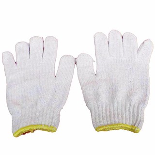 papamami Yellow Knitted Glove ถุงมือถัก ขอบเหลือง (1คู่)