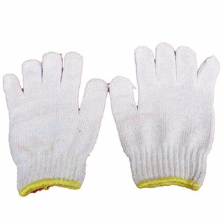 papamami Yellow Knitted Glove ถุงมือถัก ขอบเหลือง (4โหล)