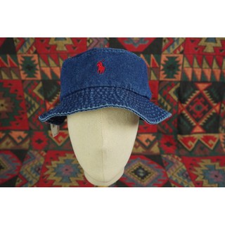 POLO Ralph Lauren Cap ผ้ายีน หมวกบักเก็ต