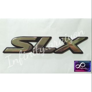 โลโก้ SLX  สีชุบโครเมี่ยม ขอบดำ❗❗❗