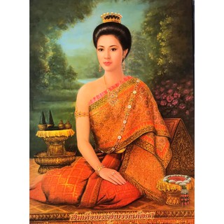 รูปภาพมงคลพระพี่นางสุพรรณกัลยาบูชา เสริมฮวงจุ้ย ภาพแต่งบ้าน รูปภาพติดผนัง ขนาดภาพ 15x21นิ้ว หรือ ( 38cm. x 54 cm. )