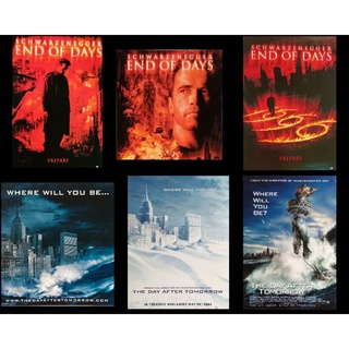 💢1 เรื่องมี 3 แผ่นจ้า💢 แฮนด์บิล End of Days (1999) , The Day After Tomorrow (2004) Handbill/ใบปิดหนัง