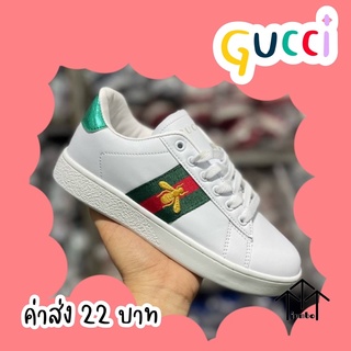 รองเท้าผ้าใบหนัง แฟชั่นสไตล์ GUC 🚀🌈🌸🔥💈