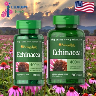 Puritans Pride Echinacea 400mg /100 และ 200 capsules support immune system Health