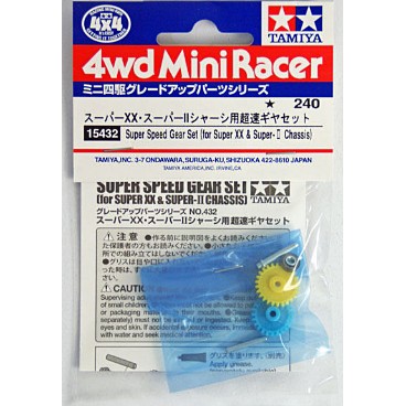 Tamiya 15432 Super Speed Gear Set (for Super XX&Super-II Chassis)