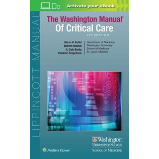 The Washington Manual of Critical Care, 3ed - ISBN : 9781496328519