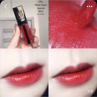 Beauty-Siam แท้ทั้งร้าน !! YSL YVES SAINT LAURENT  WATER SATIN 5.9 ML สี 612 MUF.2019