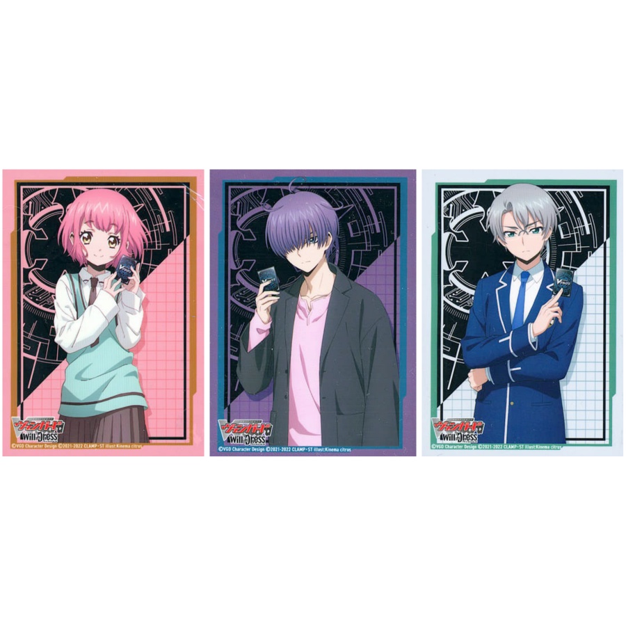 Bushiroad Sleeve Mini Cardfight!! Vanguard : Haneyama Urara, Hazama Michiru, Koshiba Raika - แวนการ์ด, ซองการ์ด