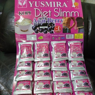 กาแฟลด นน. d i e t slim YUSMIRA 20 ซอง