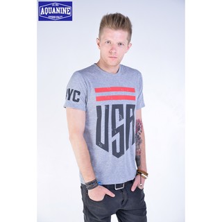 เสื้อยืด AQUANINE-USA TOPDRY GRAYสามารถปรับแต่งได้