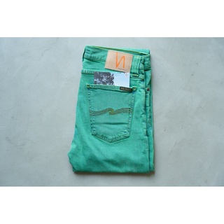 [DEFECT] High Kai Icon Green ยีนส์เขียวเอวสูง ทรงสกินนี่ Nudie Jeans ของแท้ 100%