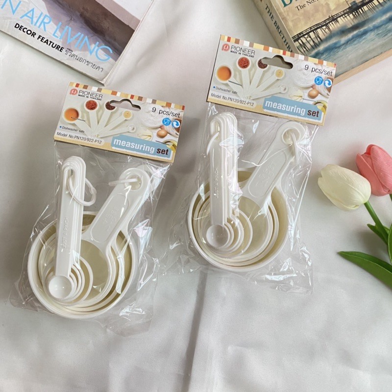 🔥 พร้อมส่ง ชุดตวง ช้อนตวงและถ้วยตวง อุปกรณ์ทำขนม อุปกรณ์สำหรับตวง pioneer