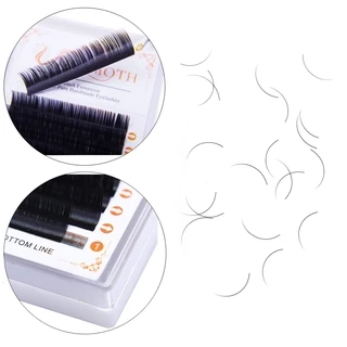 DOSMOTH ขนตา ขนตาปลอม 16row 5boxes 0.07 B/C/CC/D lash individual eyelash lashes soft eyelash extension False eyelash