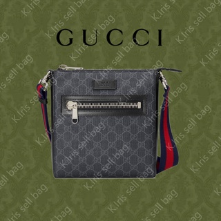 Gucci/ GG/ GG Supreme ผ้าใบกระเป๋า Messenger ขนาดเล็ก