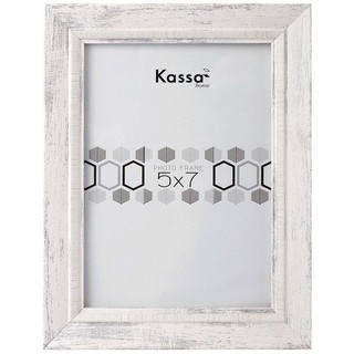 KASSA HOME กรอบรูปไม้ รุ่น 3312-04012T-5 สีเทา กรอบรูป อัลบั้มรูป