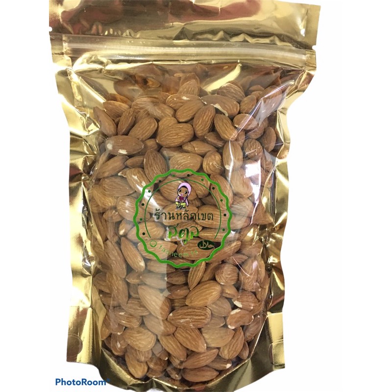 🥜Almond อบธรรมดา แพ็ค500กรัม ใส่ถุงซิปล็อคอย่างดี