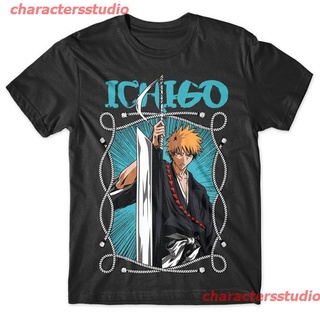 charactersstudio New เสื้อยืดลายการ์ตูนอนิเมะ Bleach Ichigo Kurosaki สําหรับผู้ชาย discount