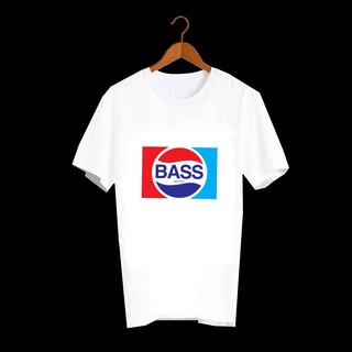 เสื้อยืดคำพูด เสื้อยืดคำฮิต เสื้อยืดคำสุดปัง เสื้อยืดกสรีนลายข้อความ BASS MUSIC เสื้อยืดล้อเลียนแบรนด์ TXA646