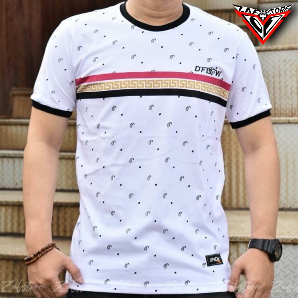 เสื้อยืด DFLOW Distro ดั้งเดิมฟรีสติ๊กเกอร์