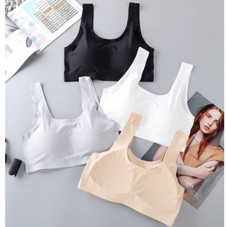 🚩🚩บราสลิม Sport Bra Slim🌸[รุ่นไม่มีตะขอ]🌸ใส่สบาย ไร้โครง เก็บทรงสวย ใส่เเล้วสายบราไม่กดทับ