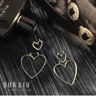 Doble heart earring ♡ ♡