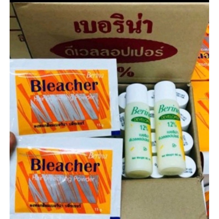 ฟอก เบอริน่า บลีชเชอร์ : ขนาด15กรัม + deverloper 12% (24ชุด)