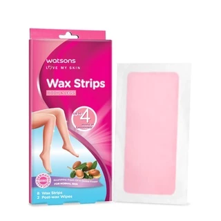 E-TAX🌸 วัตสัน แวกซ์กำจัดขน 8 แผ่น WATSONS wax strips แวกซ์ขน แผ่นกำจัดขน ครีมกำจัดขน