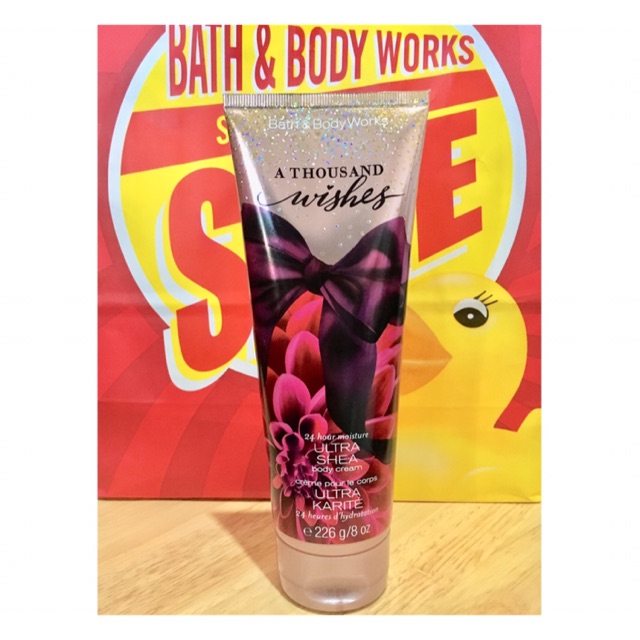 Bath&amp;BodyWorks body cream กลิ่น a thousand wishes