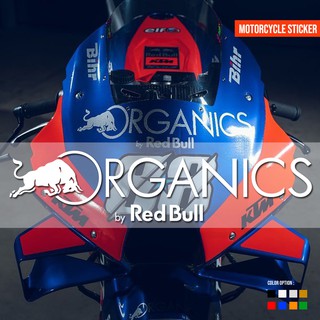 สติกเกอร์ Redbull Organics Fairing สําหรับรถจักรยานยนต์ ktm gsx r15 cbr aerox nmax pcx