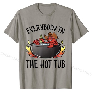 เสื้อยืดผ้าฝ้ายพรีเมี่ยม เสื้อยืดผ้าฝ้าย พิมพ์ลาย Nn Everybody In The Hot Tub สุดฮา สําหรับผู้ชาย D5OG