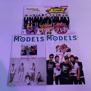 หนังสือเกาหลี The boy models, Asian special bigbang, superjunior