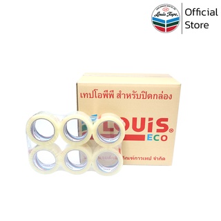 LOUIS TAPE เทปโอพีพี เทปปิดกล่อง OPP Tape (P85) 2 นิ้ว x 100 หลา กาวสังเคราะห์ (36 ม้วน/ลัง)