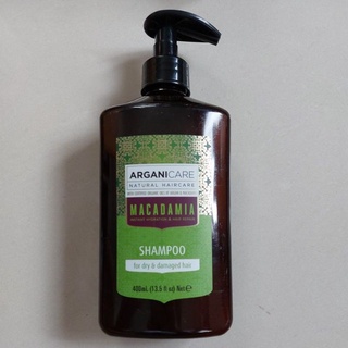 Arganicare macadamia shampoo for dry and damage hair 400g.