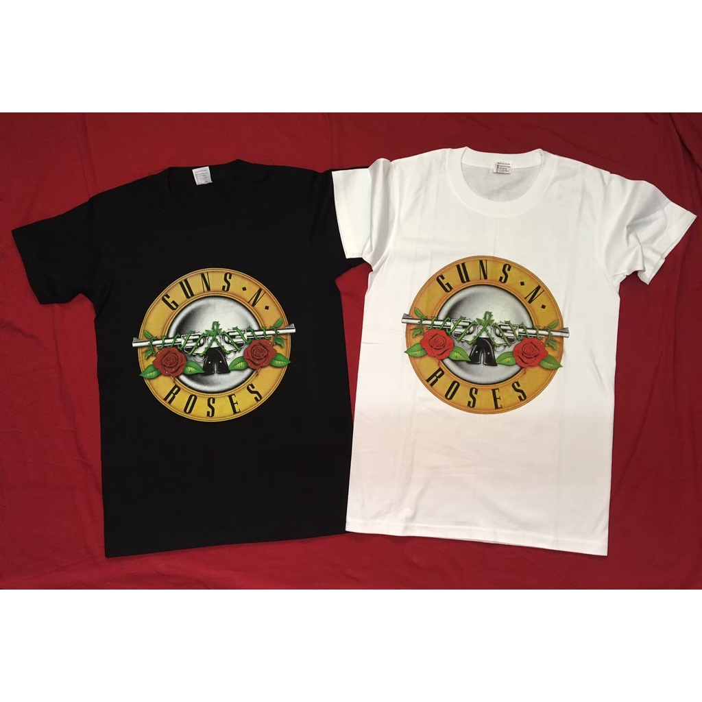GN082 เสื้อยืดเรืองแสงวงร็อค GUNS N ROSES กันแอนโรส เสื้อวง เสื้อยืดกันแอนโรส เสื้อวินเทจ