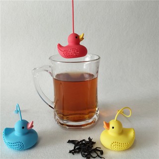 Pladao Houseware ที่กรองชา ซิลิโคน tea infuser ลายเป็ดน้อย มี 3 สี