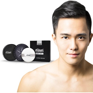 Srichand For Men Black Edition Oil Control Powder 11g ศรีจันทร์ฟอร์เม็นแป้งควบคุมความมันสำหรับผิวหน้าผู้ชาย