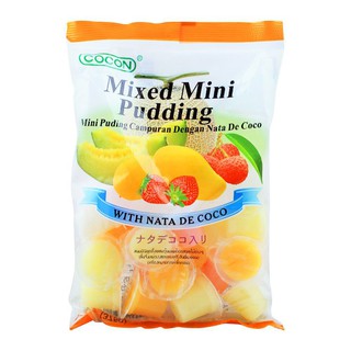 Cocon Mini Pudding Mix 375g. โคคอนมินิพุดดิ้งมิกซ์ 375กรัม แพ็ค 25ถ้วย