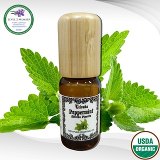 Peppermint USDA Organic Essential Oil  น้ำมันหอมระเหย ใบเปปเปอร์มิ้นท์ ออร์แกนิค