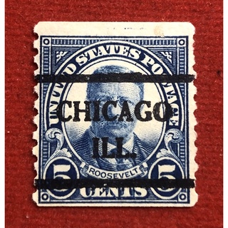 แสตมป์UNITED STATES POSTAGE พิมพ์ทับ CHICAGO