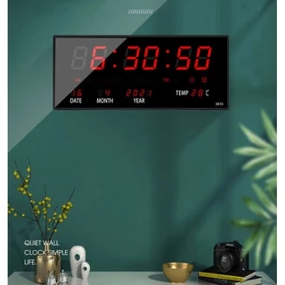 นาฬิกาดิจิตอล LED แขวนติดผนัง Number Clock แขวนผนัง รุ่น NO JH-3615 LED ขนาด 36x15x3CM มี4สีให้เลือก